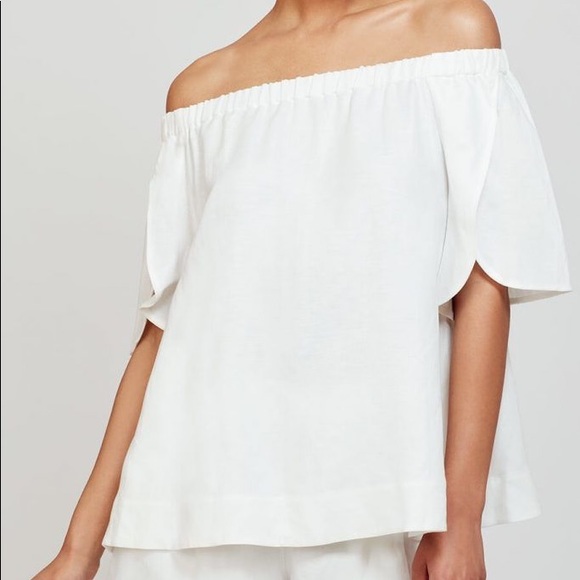 Cuyana Tops - 💸SALE💸 Cuyana Linen Blend Off Shoulder Blouse